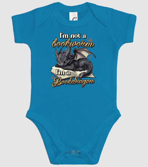 I am not a bookworm i am a bookdragon model turcoaz pe tricou