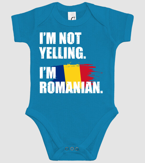 I'm not yelling model turcoaz pe tricou