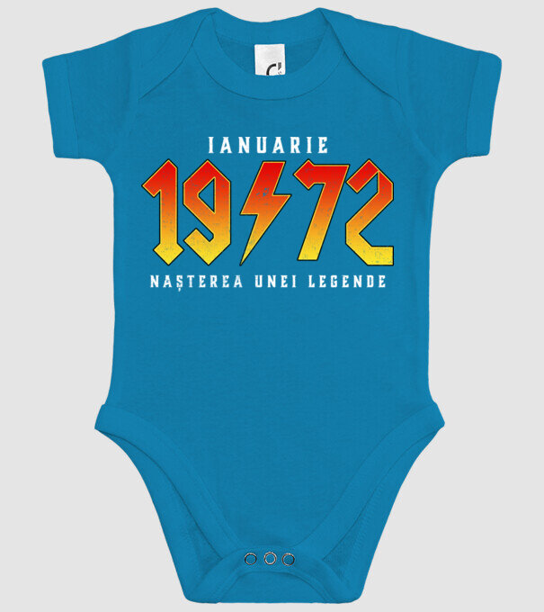 Ianuarie - 1972 - nașterea unei legende model turcoaz pe tricou