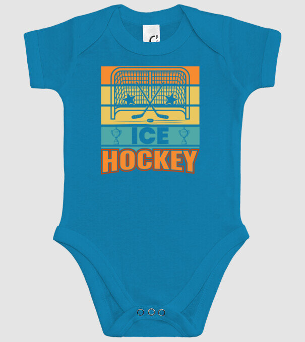 Ice Hockey model turcoaz pe tricou