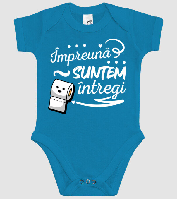 Împreună suntem întregi! model turcoaz pe tricou