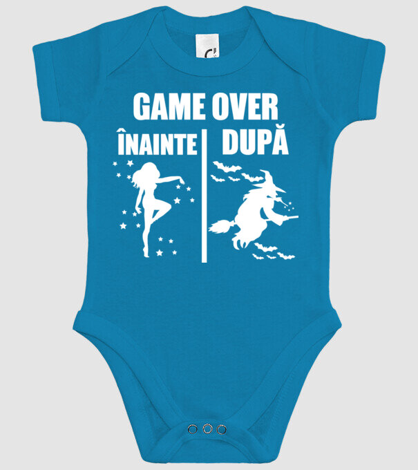 înainte - după model turcoaz pe tricou