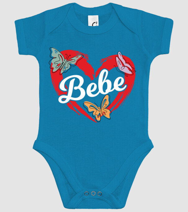 Bebe model turcoaz pe tricou