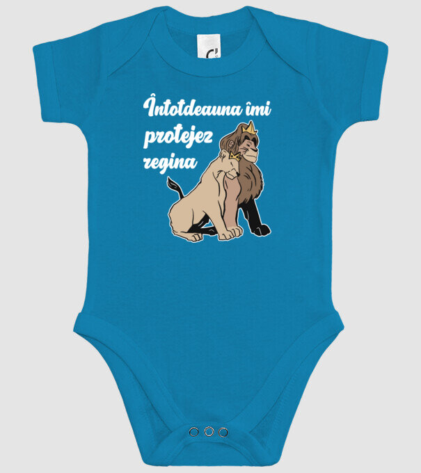 Întotdeauna îmi protejez regina model turcoaz pe tricou