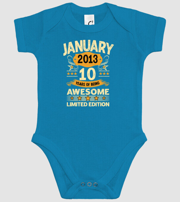 January 2013 10 years of being limited edition model turcoaz pe tricou