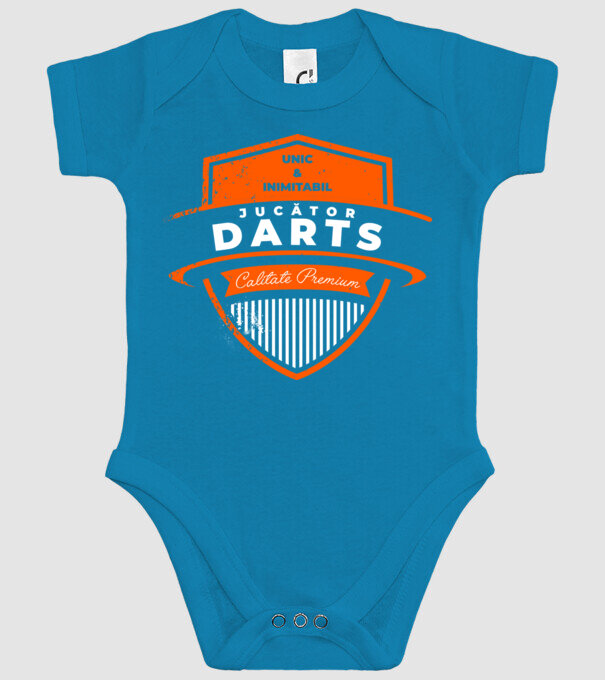 jucător darts unic și inimitabil - calitate premium model turcoaz pe tricou