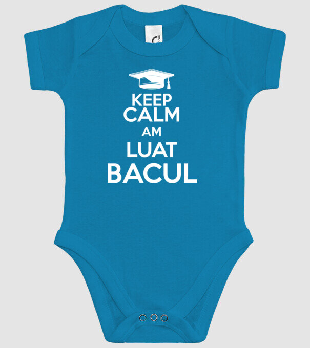 Keep calm, am luat bacul model turcoaz pe tricou