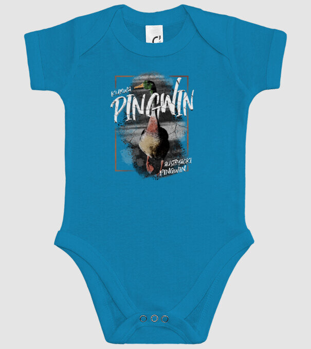 Kurwa pingwin model turcoaz pe tricou