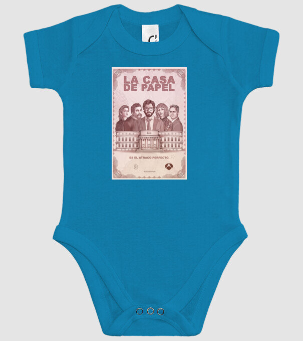 la casa de papel poster model turcoaz pe tricou