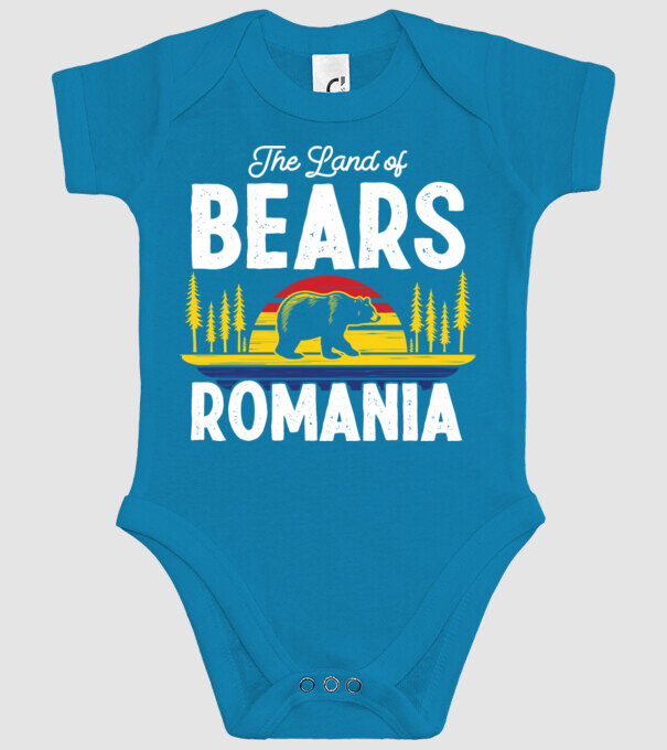 Land of Bears model turcoaz pe tricou