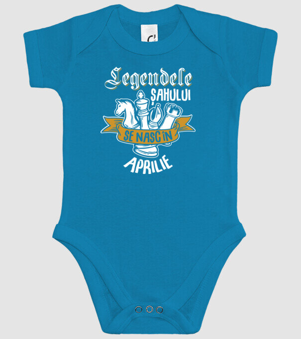 Legendele șahului se nasc în aprilie model turcoaz pe tricou