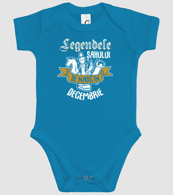 Legendele șahului se nasc în decembrie model turcoaz pe tricou