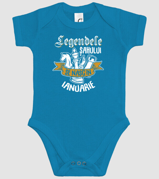Legendele șahului se nasc în ianuarie model turcoaz pe tricou