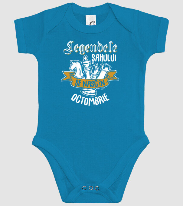 Legendele șahului se nasc în octombrie model turcoaz pe tricou