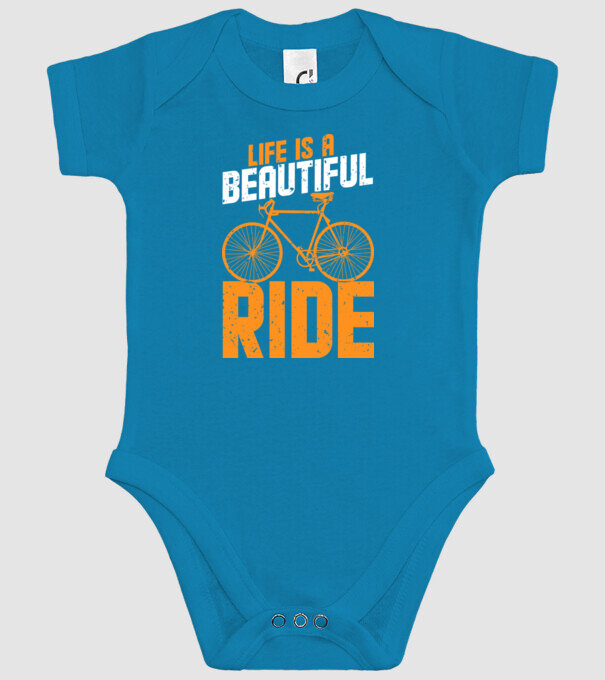 Life is a beautiful ride model turcoaz pe tricou