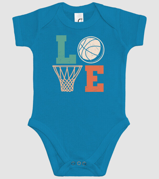LOVE basketball model turcoaz pe tricou