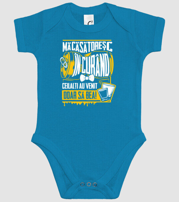 Mă căsătoresc în curând model turcoaz pe tricou