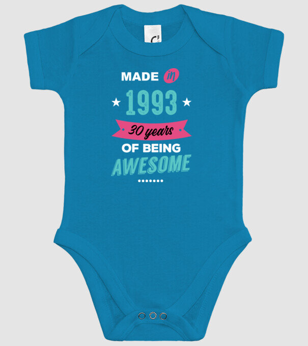 MADE IN 1993 model turcoaz pe tricou