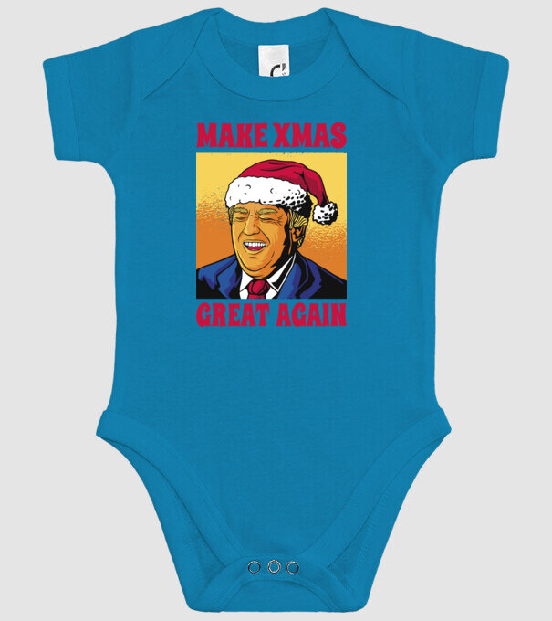 Make Xmas great again model turcoaz pe tricou