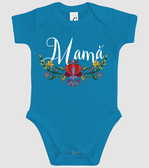 Mamă model turcoaz pe tricou
