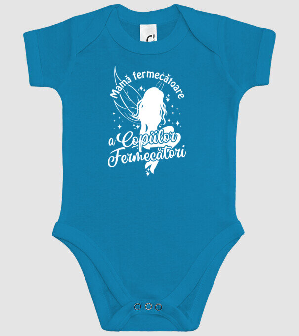 Mamă fermecătoare a copiilor fermecători model turcoaz pe tricou