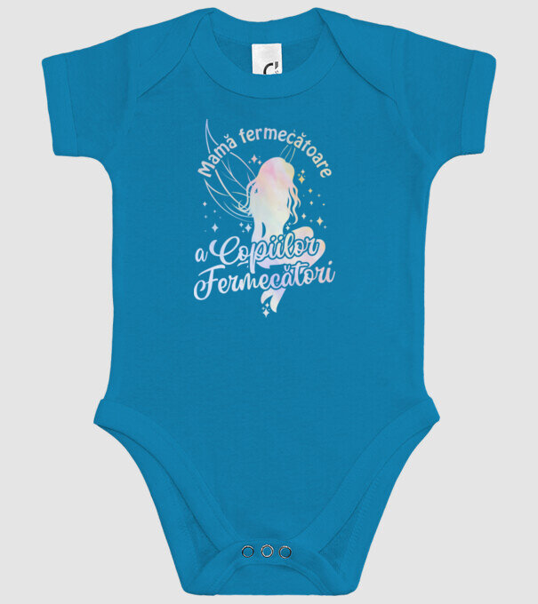 Mamă fermecătoare a copiilor fermecători model turcoaz pe tricou