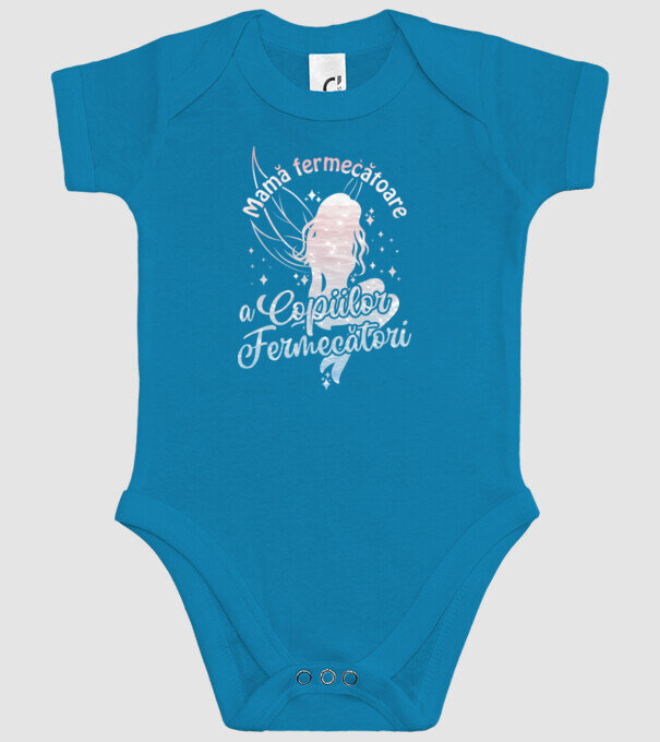 Mamă fermecătoare a copiilor fermecători model turcoaz pe tricou