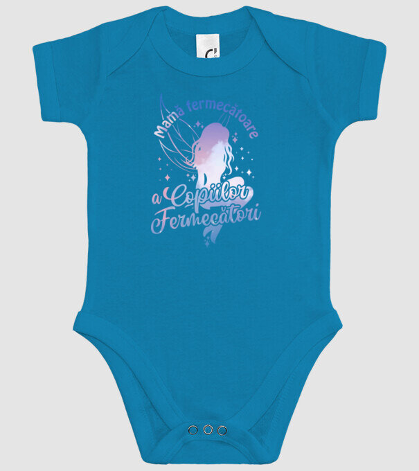 Mamă fermecătoare a copiilor fermecători model turcoaz pe tricou