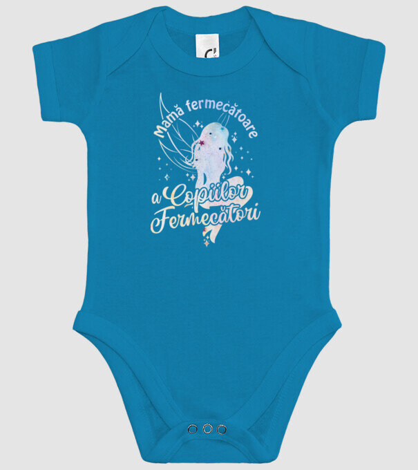 Mamă fermecătoare a copiilor fermecători model turcoaz pe tricou
