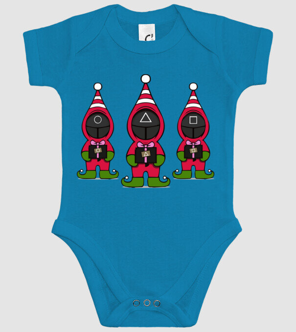 merry squid game model turcoaz pe tricou