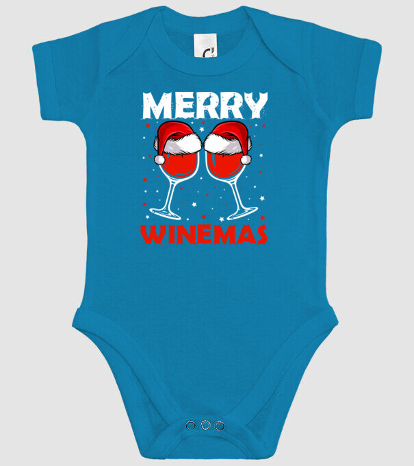 Merry winemas model turcoaz pe tricou
