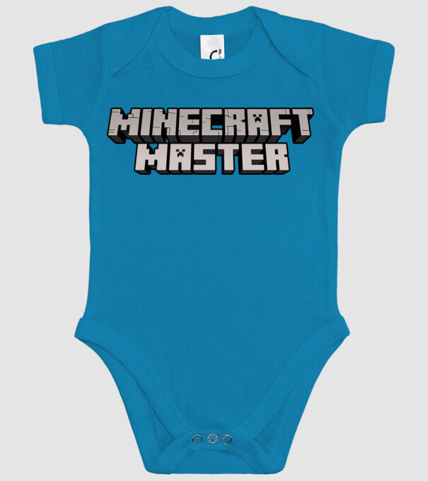 Minecraft Master model turcoaz pe tricou
