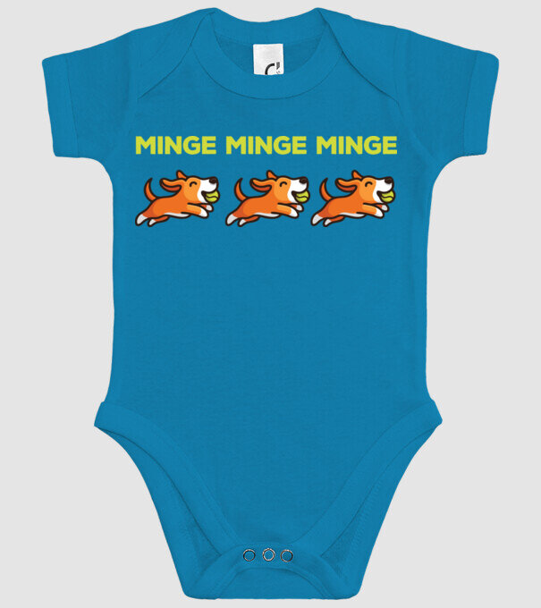 MINGE MINGE MINGE model turcoaz pe tricou
