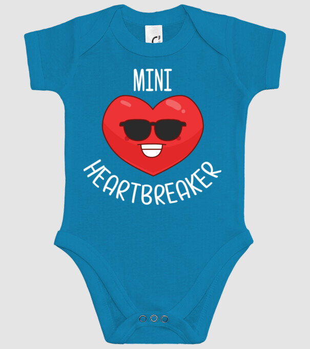 mini heartbreaker model turcoaz pe tricou