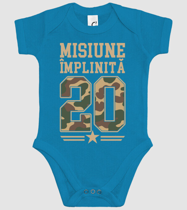 Misiune împlinită 20 model turcoaz pe tricou