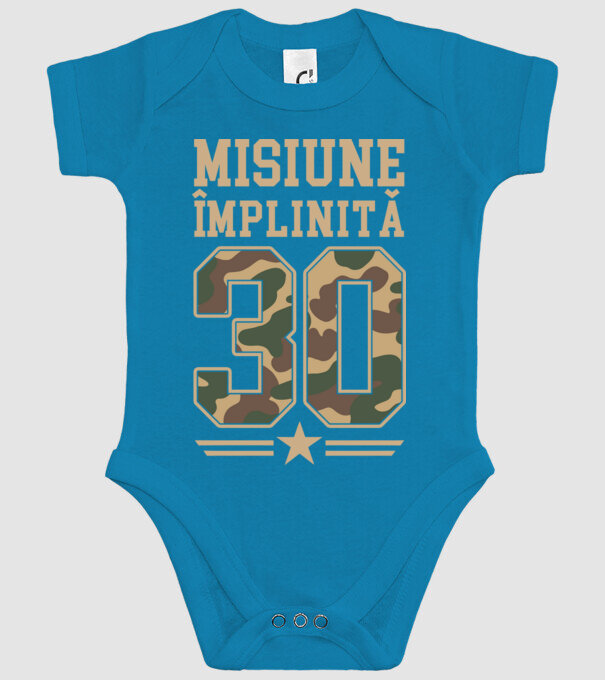Misiune împlinită 30 model turcoaz pe tricou