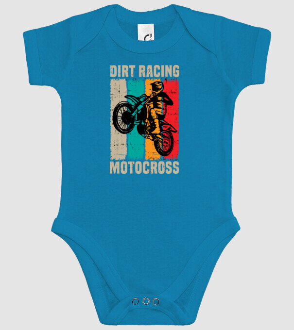 motocross model turcoaz pe tricou