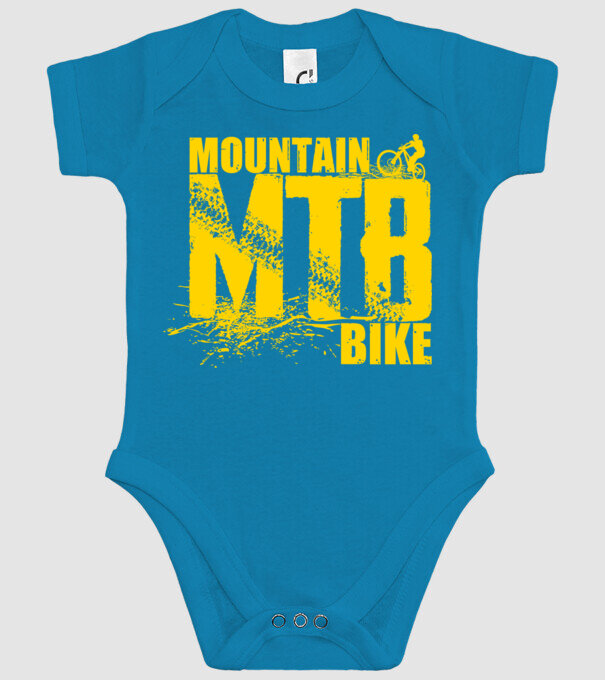 MTB model turcoaz pe tricou