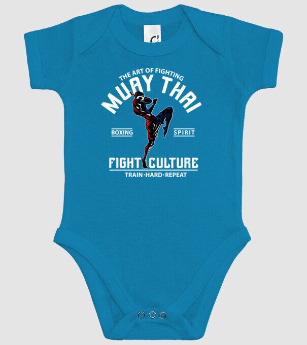 Muay Thai model turcoaz pe tricou