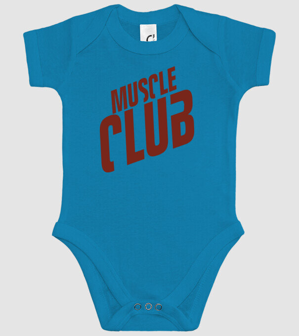 Muscle Club model turcoaz pe tricou