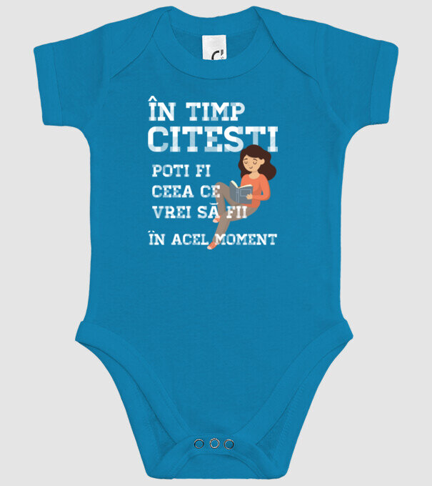 în timp ce citești poți fi ceea ce vrei să fii - în acel moment model turcoaz pe tricou