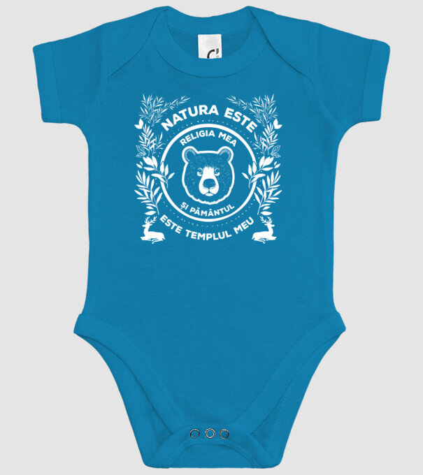 Natura este religia mea și pământul este templul meu model turcoaz pe tricou