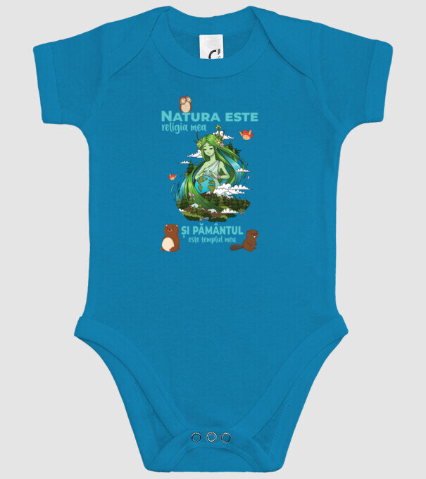 Natura este religia mea și pământul este templul meu model turcoaz pe tricou