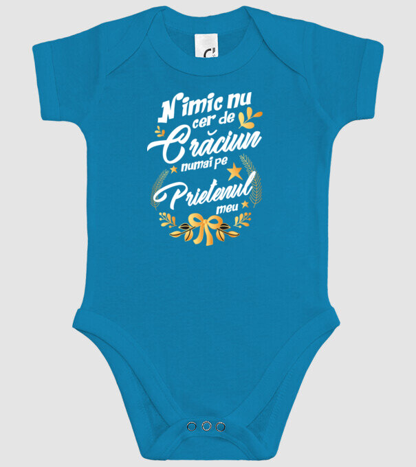 nimic nu cer de Crăciun, numai pe prietenul meu model turcoaz pe tricou