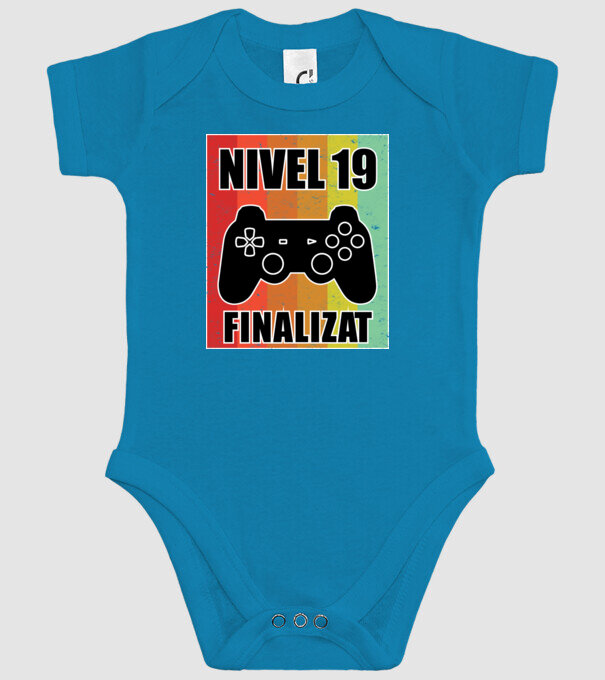 Nivel 19 finalizat model turcoaz pe tricou