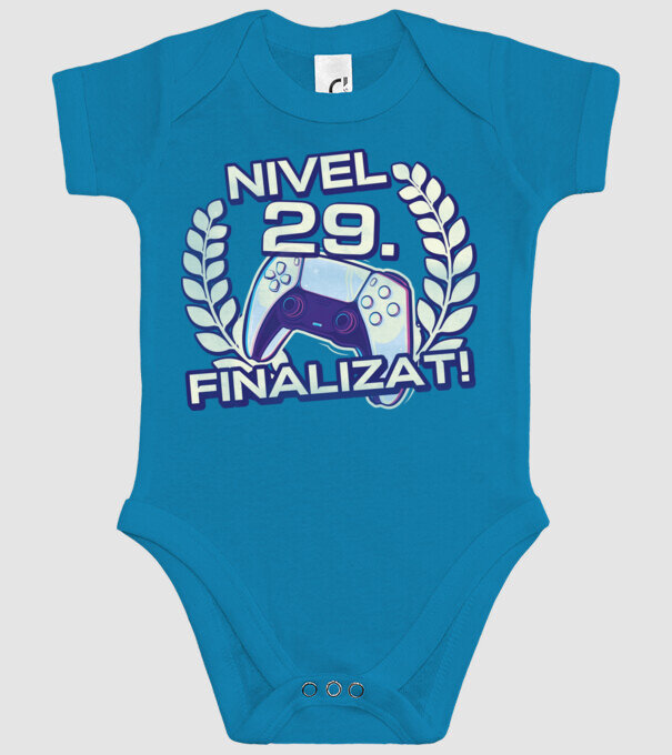 Nivel 29 finalizat! model turcoaz pe tricou