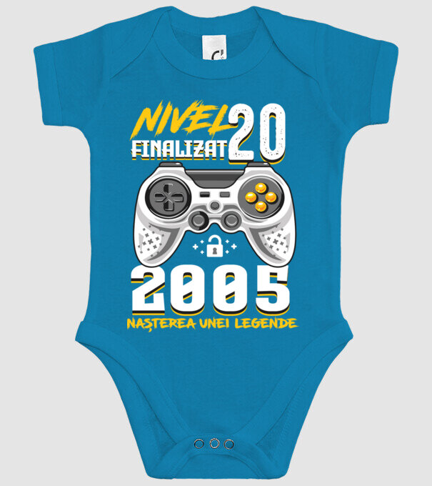 Nivel Finalizat 20 model turcoaz pe tricou