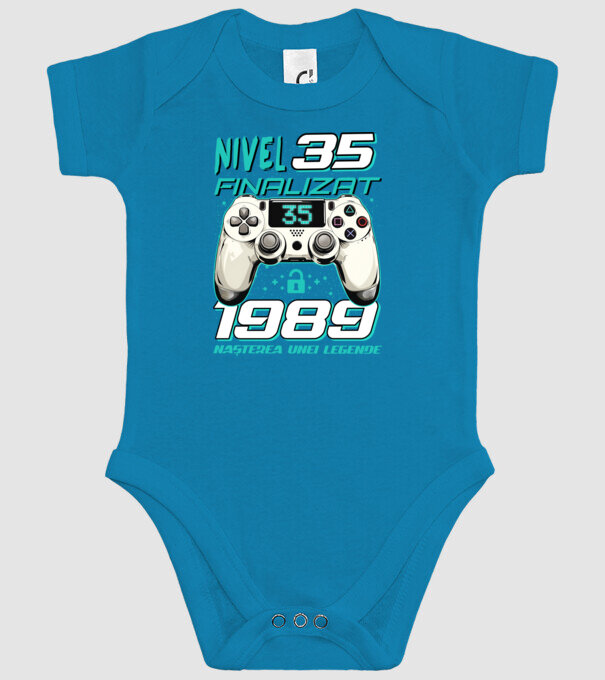 Nivel finalizat 35 1990 model turcoaz pe tricou