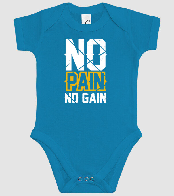 No Pain No Gain model turcoaz pe tricou