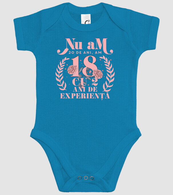 Nu am 20 de ani, am 18 cu 2 ani de experiență model turcoaz pe tricou